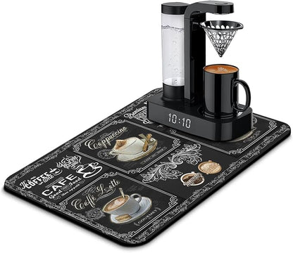 Absorbent Coffee Bar Mat by Kuyig+Home