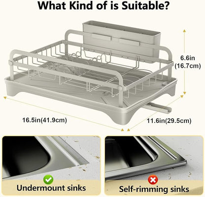 LIYI Dish Rack - Dish Racks for Kitchen Counter, Kitchen Dish Drying Rack - Image 6