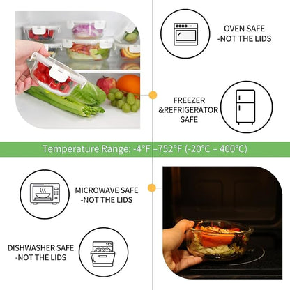 HOMBERKING Glass Food Storage Containers - Image 3
