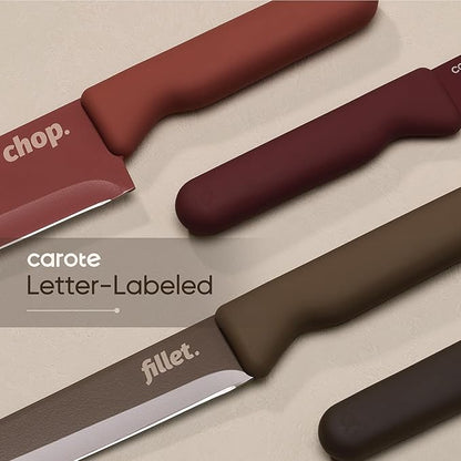 CAROTE Knife Set, 6 Stainless Steel Knives - Image 3