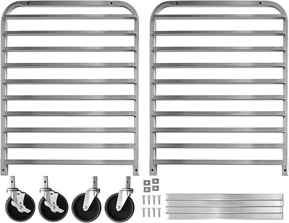 BIEAMA 10-Tier Sheet Pan Rack, NSF Bun Pan Rack, Aluminum Bakery Rack, Home - Image 8