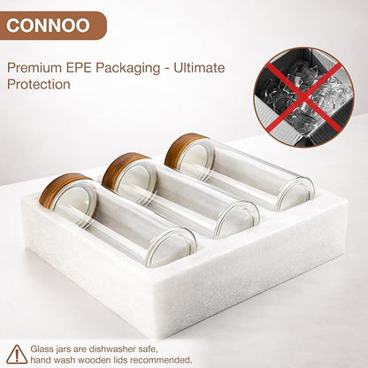 CONNOO 40oz Airtight Glass Storage Containers - Image 7
