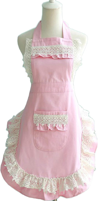 Hyzrz Lovely Home Work Adjustable Apron Cake Kitchen Cooking Women Girls Aprons - Image 5