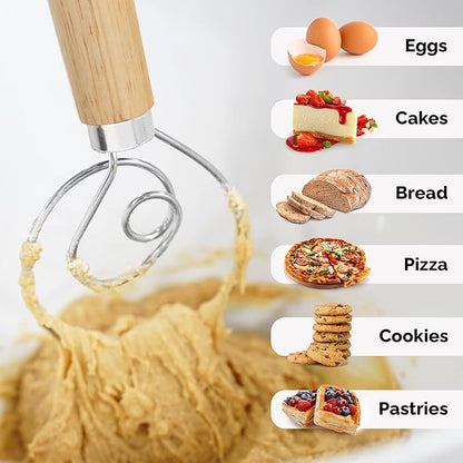 Zulay Kitchen 13-Inch Danish Dough Whisk - Image 3