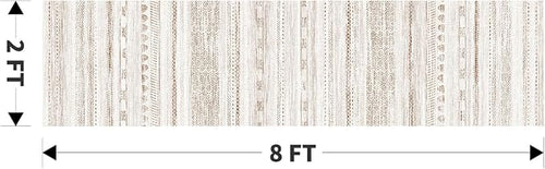 2x8 Runner Rug Machine Washable Non Slip Area Rug Distressed Neutral Moroccan - Image 2