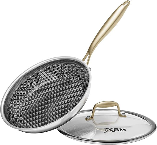 Honeycomb Stainless Steel Nonstick Frying Pan by XBM