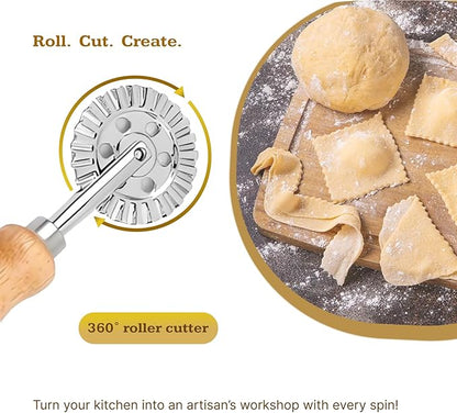 Pastry and Pasta Wheel 1.9 inch – Dough Crimper Ravioli Dumpling Pierogi Cutter - Image 3