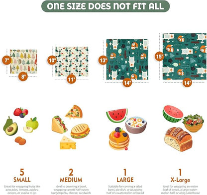 Akeeko Reusable Beeswax Food Wraps - Image 2
