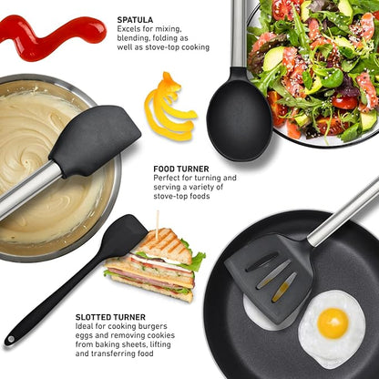 Silicone Kitchen Utensils Set 33 PCS Heat Resistant Food Grade Silicone - Image 4