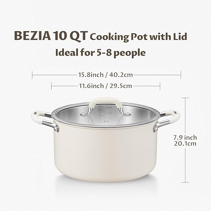10 Quart Nonstick Stock Pot - Image 6