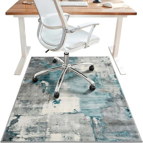 36"x60" Office Chair Mat for Hardwood Tile Floor, Under Desk Carpet Protector by BESBLEE