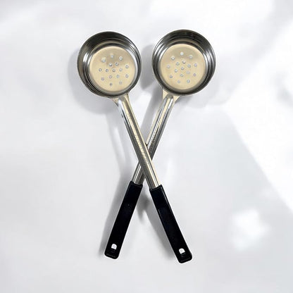 6 Ounce Slotted Stainless Steel Portion Control Ladle Spoon - Image 6