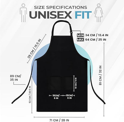 Utopia Kitchen 4 Pack Bib Apron Adjustable - Image 2