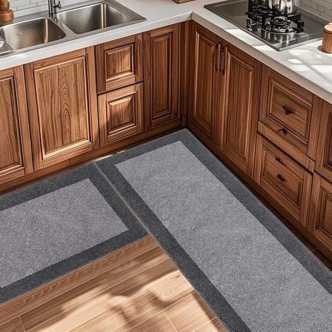Machine Washable Kitchen Rugs Set of 2, Non Slip Kitchen Mats - Image 7