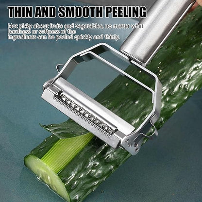 Multifunction Stainless Steel Julienne Peeler Vegetable Peeler Double Planing - Image 4