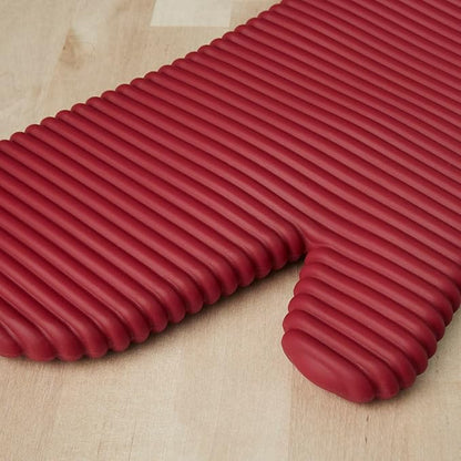 KITCHENAID Ribbed Soft Silicone Oven Mitt 2-Pack Set, Passion Red - Image 3