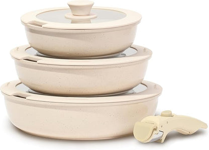 ESLITE LIFE Nonstick Ceramic Frying Pans Skillets Set by ESLITELIFE