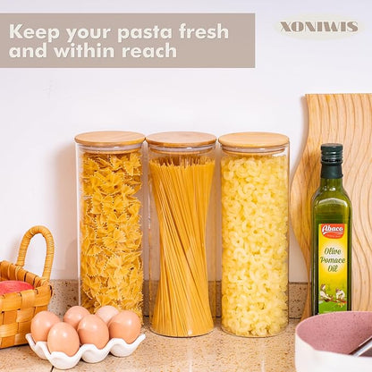 70oz 3PCS Round Spaghetti Pasta Storage Containers - Image 2