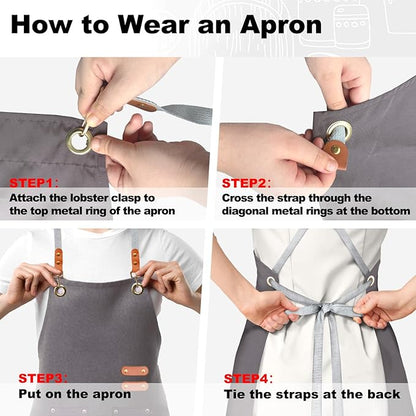 BeLuyi chef apron bib tool apron - Image 5