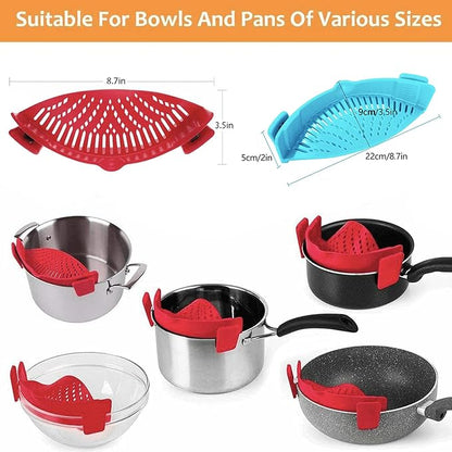 2 Pcs Clip on Strainers, Pot Strainer - Image 3