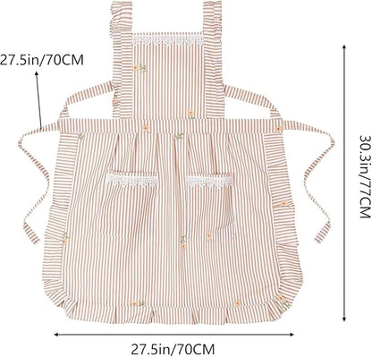 Funny Aprons for Women with Pockets, Kitchen Cooking Grilling Bbq Cute Chef - Image 6