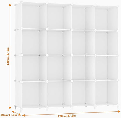 HOMIDEC Closet Organizers and Storage, 16 Cube Storage Organizer, Closet - Image 3