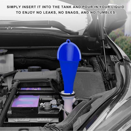 2 PCS Oil Funnel, Plastic Long Neck Multi-Purpose Spill Saver Funnel, Engine - Image 4