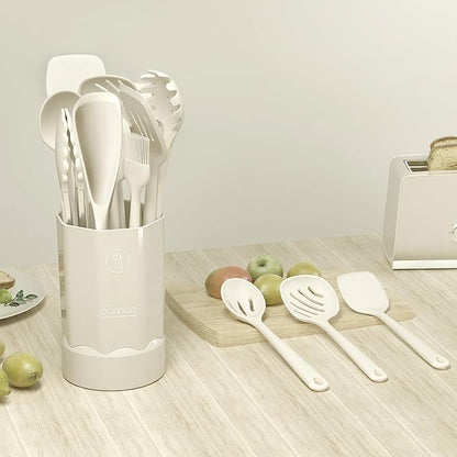 oannao Silicone Kitchen Utensils Set, 600°F Heat Resistant Silicone Cooking - Image 8