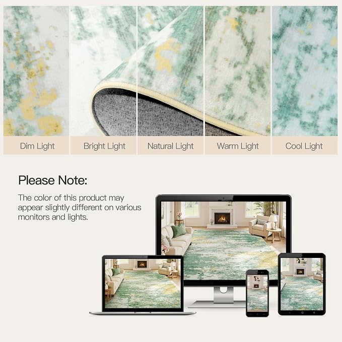 Lofus 9x12 Area Rug for Living Room, Abstract Large Rugs - Image 9