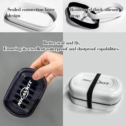 2Pack Travel Soap Container, Leakproof Travel Soap Box Bar Soap Dish Case - Image 4