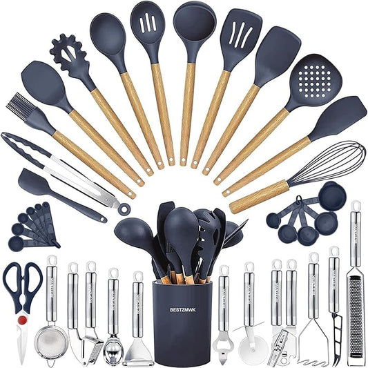 Cooking Utensils Set- 35 PCs Kitchen Utensils by BESTZMWK
