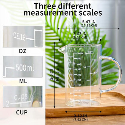 77L Glass Measuring Cup, High Borosilicate Glass Measuring Cup - Image 5