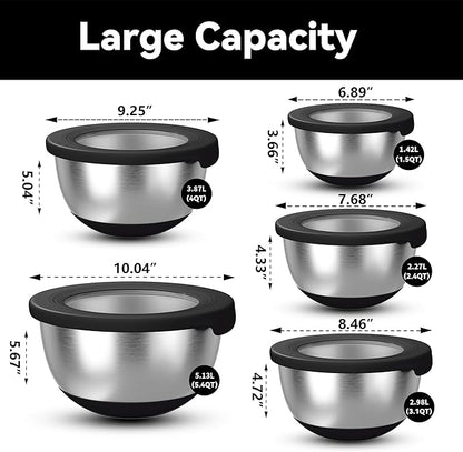 KITEISCAT Stainless Steel Mixing Bowls - Image 2