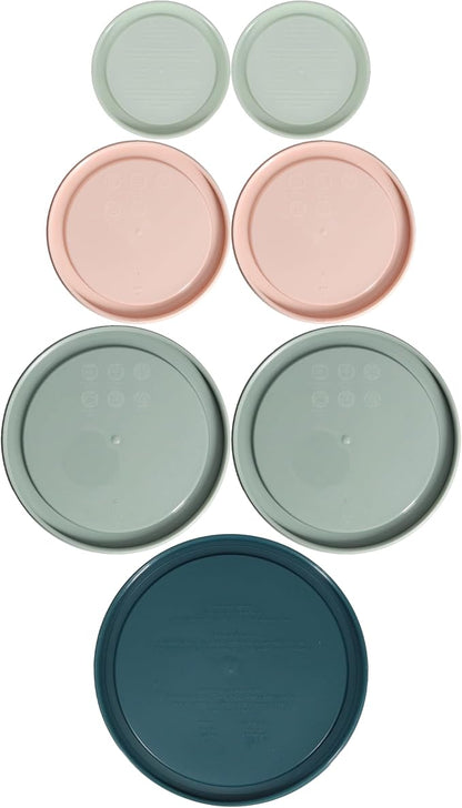 Pyrex 7202-PC 1 Cup White Mint, 7200-PC 2 Cup Rosewater Pink, 7201-PC 4 Cup - Image 2