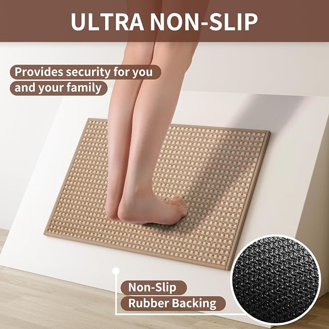 YDKGL Kitchen Runner Rugs Non Slip Washable, Super Absorbent Soft Chenille - Image 4