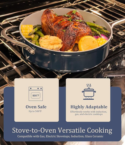 CookinCraze Stock Pot 4.5qt Dutch Oven Pot - Image 3