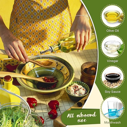 Showvigor Olive Oil Dispenser, 17oz/500ml Square Tall Glass Container - Image 7