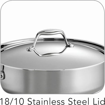 Tramontina Signature Tri-Ply Clad Stainless Steel 6-Quart Saute Pan - Image 4