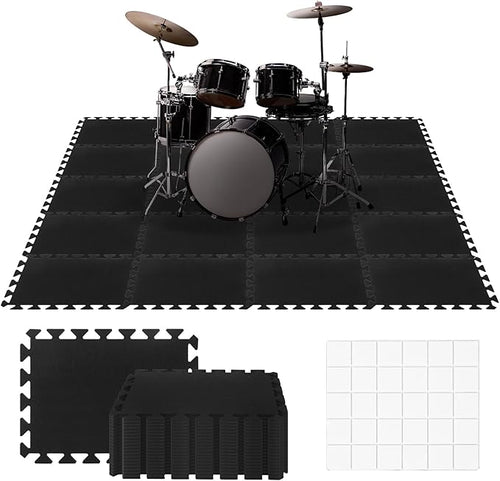 20 Pieces Sound Absorbing Interlocking Floor Mats, 15.7 x 11.8 x 0.4 inches by LITLANDSTAR