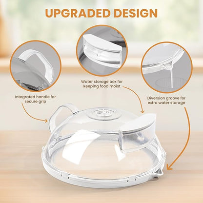 Gracenal Microwave Food Cover, 10 Inch Microwave Splatter Cover - Image 4