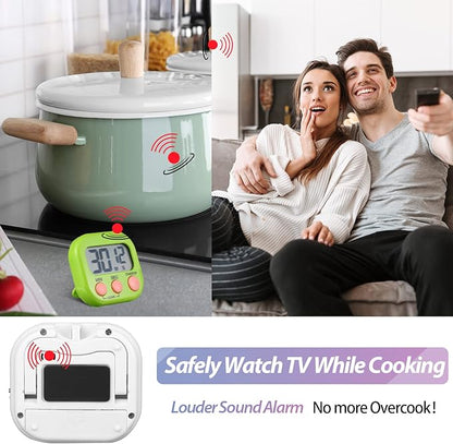 Weewooday 24 Pcs Digital Kitchen Timer Magnetic Timer Bulk On/Off Switch Minute - Image 3