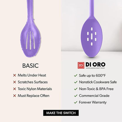 DI ORO Silicone Spoons for Cooking - Image 7