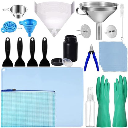 LCD 3D Printer Accessories Resin Tool Kit Includes Stainless Steel Funnel by ELITECTK