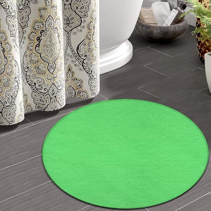 Large Round Area Rug Home Decor Modern Bathroom Rug Kitchen Office Circle Rug - Image 4