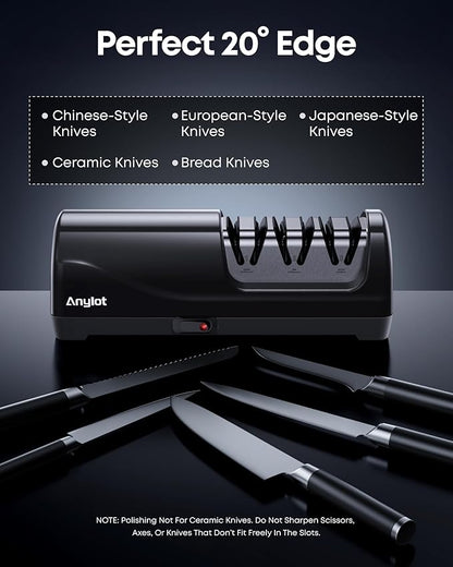 Electric Knife Sharpener for Kitchen, 3-Stage Knife Sharpener Electric - Image 6