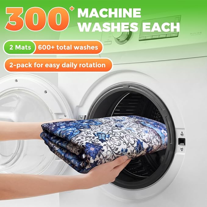 Hompet Cat Litter Mat 2 Pack, 28.5x60 Large Machine Washable Trapping Mats - Image 6