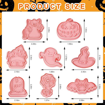 8 Pcs Cookie Cutters Set 3D Holiday Cookie Cutters - Image 5