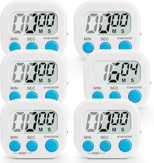 Digital Kitchen Timer, Magnetic Countdown Minute Simple Timer by enithElite