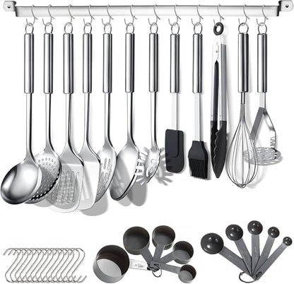 Berglander Kitchen Utensils Set 38 Pieces, Stainless Steel Cooking Utensils Set by Berglander