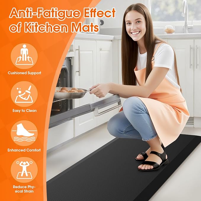TranquilRelax Kitchen Mat, 17.3''x39'', Non-Slip Bottom, Waterproof & Stain - Image 6